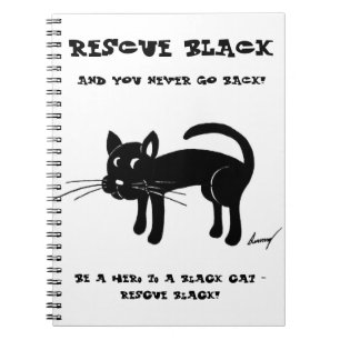 Rescue Black Cats Notebook
