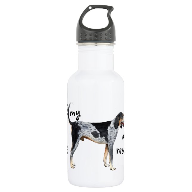 Rescue Bluetick Coonhound 532 Ml Water Bottle (Front)