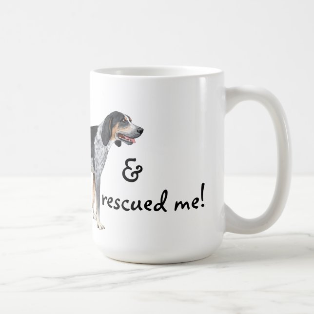 Rescue Bluetick Coonhound Coffee Mug (Right)