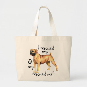 Rescue Boerboel Large Tote Bag