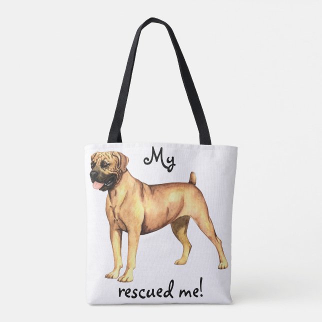 Rescue Boerboel Tote Bag (Back)