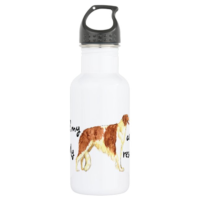 Rescue Borzoi 532 Ml Water Bottle (Front)
