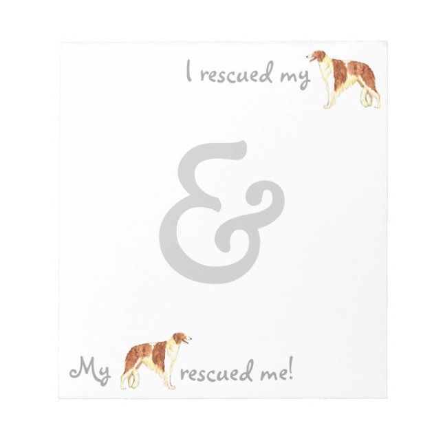 Rescue Borzoi Notepad (Front)