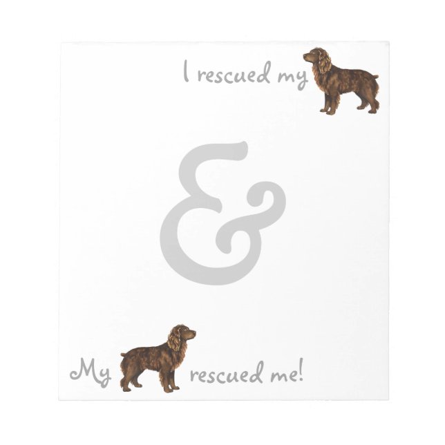 Rescue Boykin Spaniel Notepad (Front)