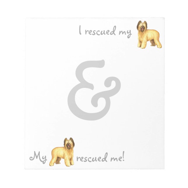 Rescue Briard Notepad (Front)