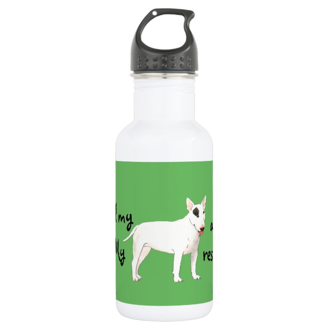 Rescue Bull Terrier 532 Ml Water Bottle (Front)