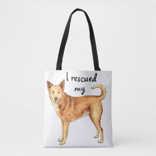 Rescue Canaan Dog Tote Bag