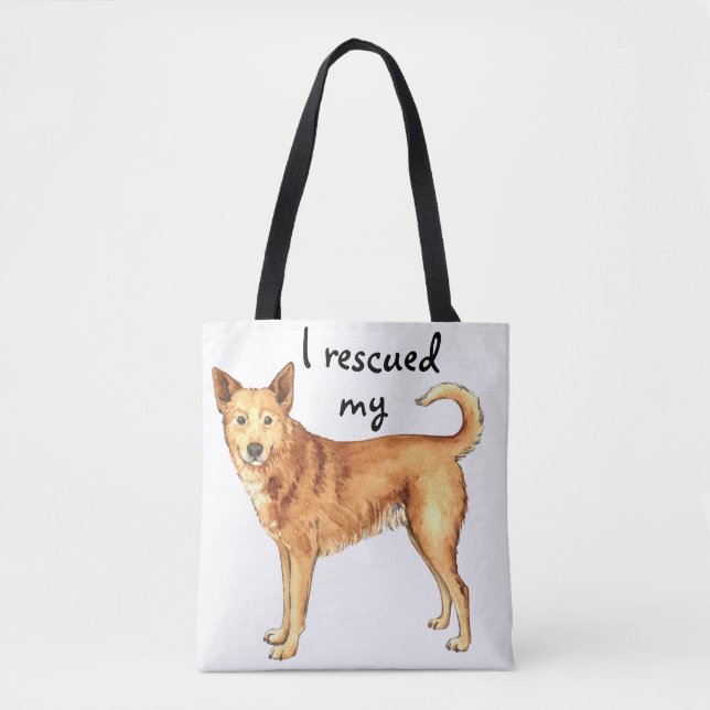 Rescue Canaan Dog Tote Bag (Front)