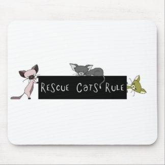 Rescue Cats Rule! Mouse Mat