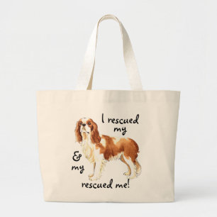 Rescue Cavalier Large Tote Bag
