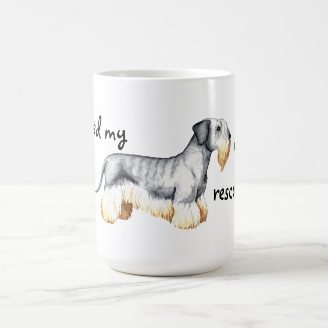 Rescue Cesky Terrier Coffee Mug (Center)