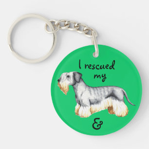 Rescue Cesky Terrier Key Ring