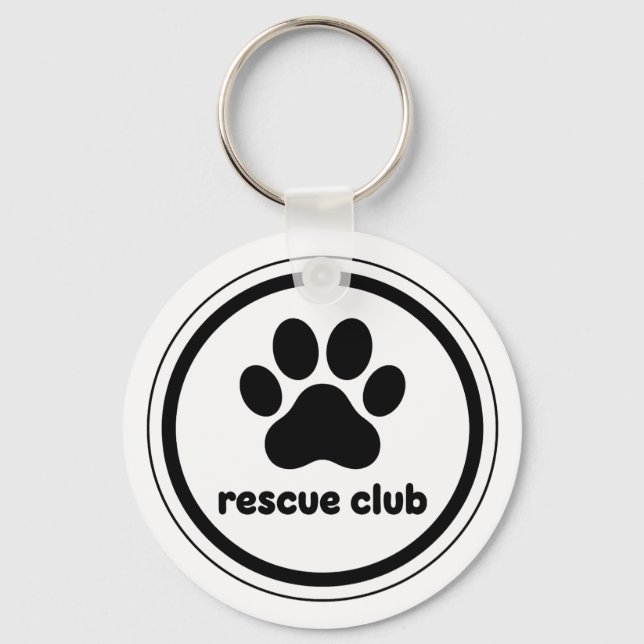 Rescue Club – United by Paws Key Ring (Front)