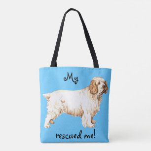 Rescue Clumber Spaniel Tote Bag