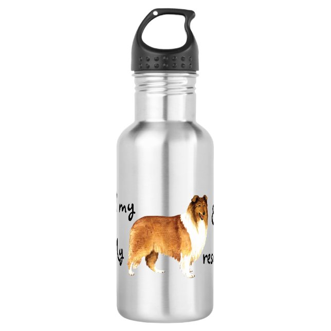 Rescue Collie 532 Ml Water Bottle (Front)