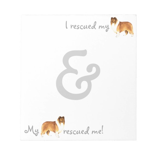 Rescue Collie Notepad (Front)
