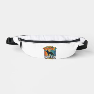 Rescue Dad Beer Lover Dog Vintage Sunset_1 Bum Bags