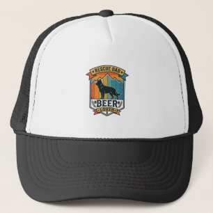 Rescue Dad Beer Lover Dog Vintage Sunset_1 Trucker Hat