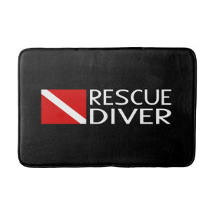 Rescue Diver Bath Mat