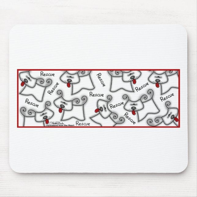 Rescue Dog ... It's A Love Thing Mouse Mat (Front)