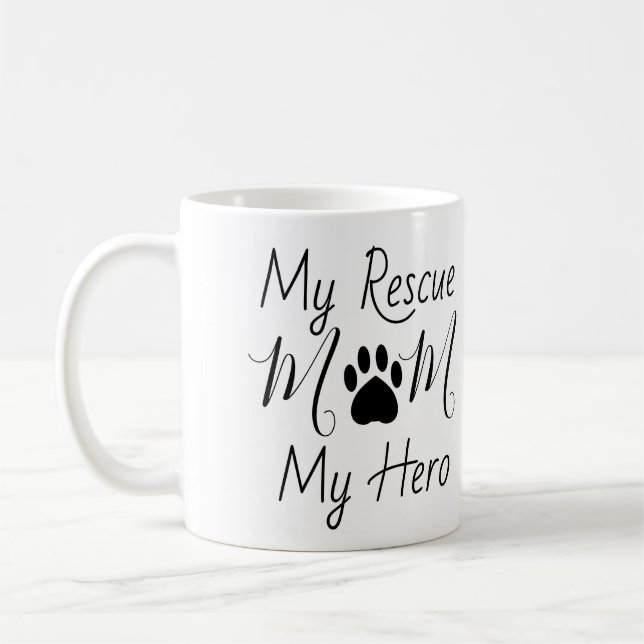 Rescue Dog Mum Hero Photo Mug (Left)