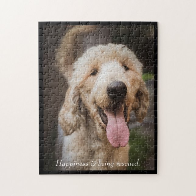 Rescue Dog Standard Poodle Puzzle (Vertical)