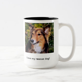Rescue Dog Two-Tone Coffee Mug