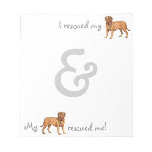 Rescue Dogue de Bordeaux Notepad
