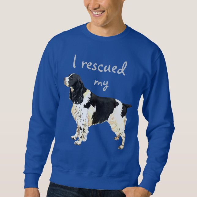 Rescue English Springer Spaniel Sweatshirt (Front)