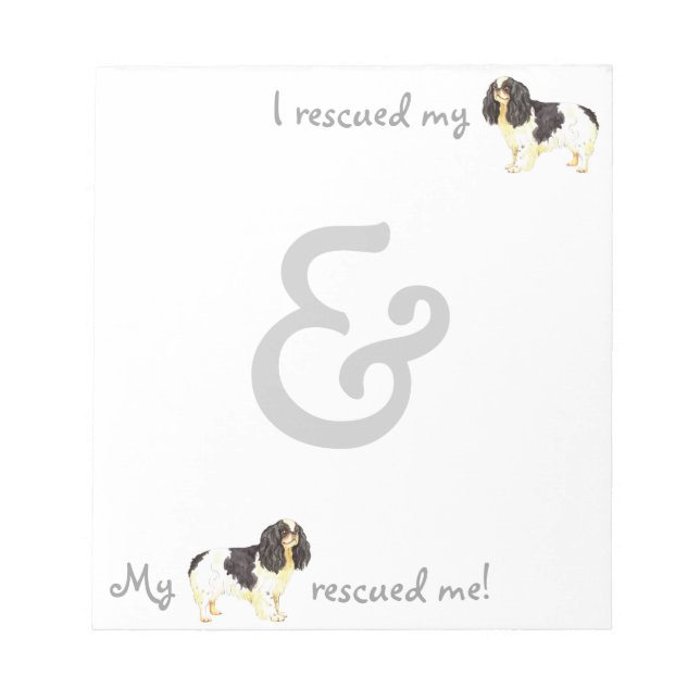Rescue English Toy Spaniel Notepad (Front)