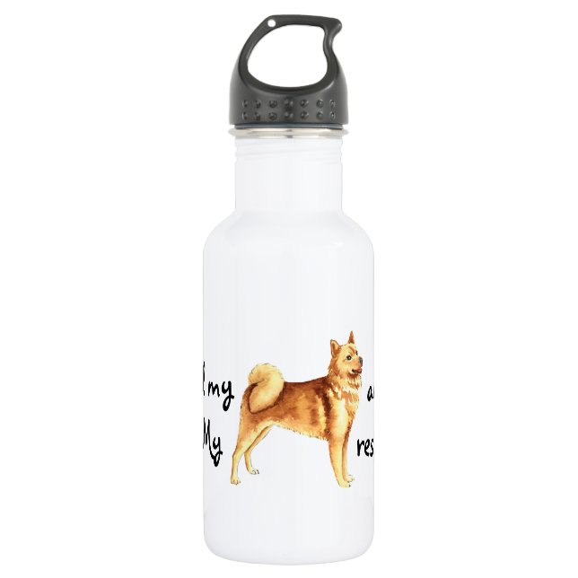 Rescue Finnish Spitz 532 Ml Water Bottle (Front)