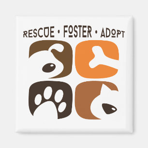 Rescue Foster Adopt Dogs Cats Magnet