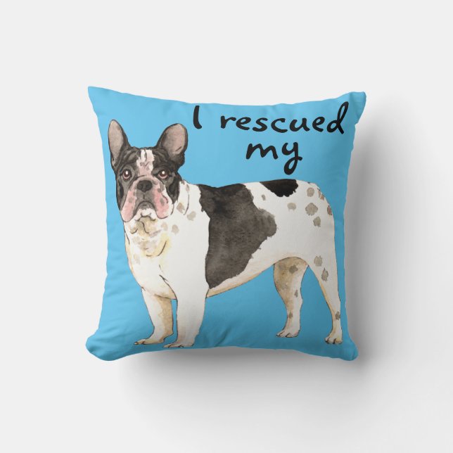 Rescue Frenchie Cushion (Front)