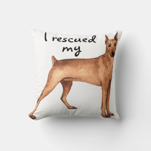 Rescue German Pinscher Cushion