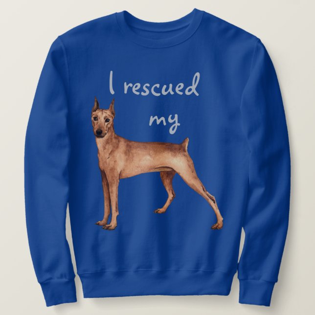 Rescue German Pinscher Sweatshirt (Design Front)