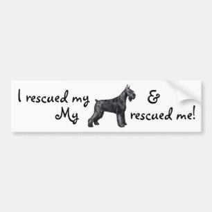 Rescue Giant Schnauzer Bumper Sticker