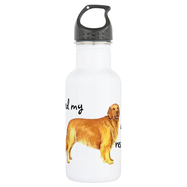 Rescue Golden Retriever 532 Ml Water Bottle (Front)