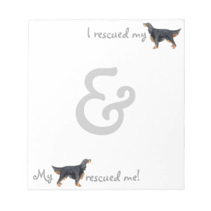 Rescue Gordon Setter Notepad