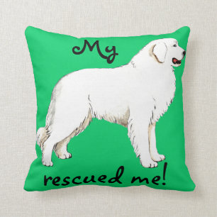 Rescue Great Pyrenees Cushion