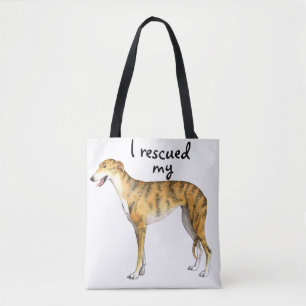 Rescue Greyhound Tote Bag