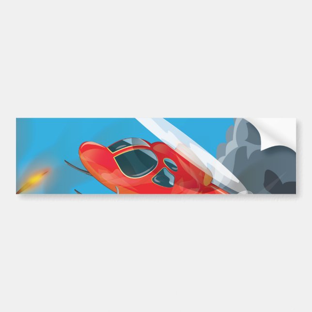 Rescue Helicopter Bumper Sticker (Front)
