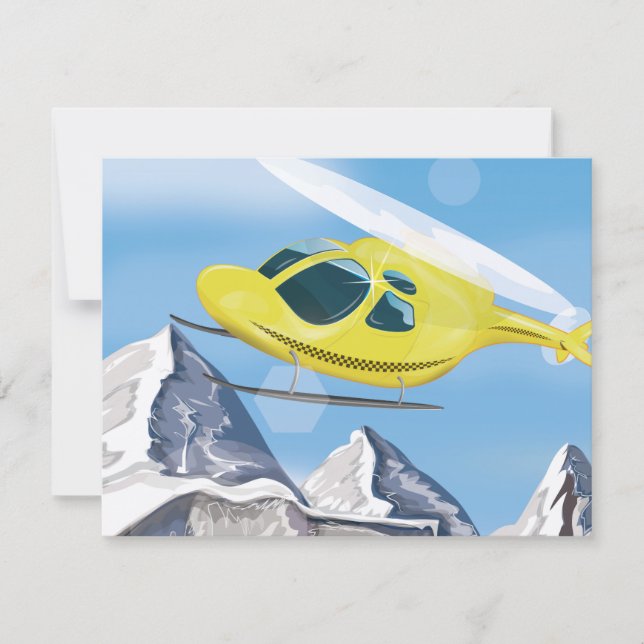 Rescue Helicopter Invitation (Front)