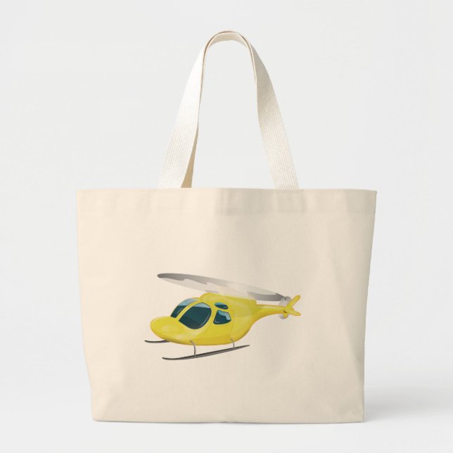 Rescue Helicopter Large Tote Bag (Front)