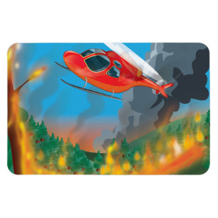Rescue Helicopter Magnet