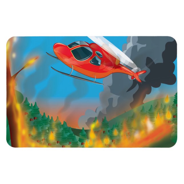 Rescue Helicopter Magnet (Horizontal)