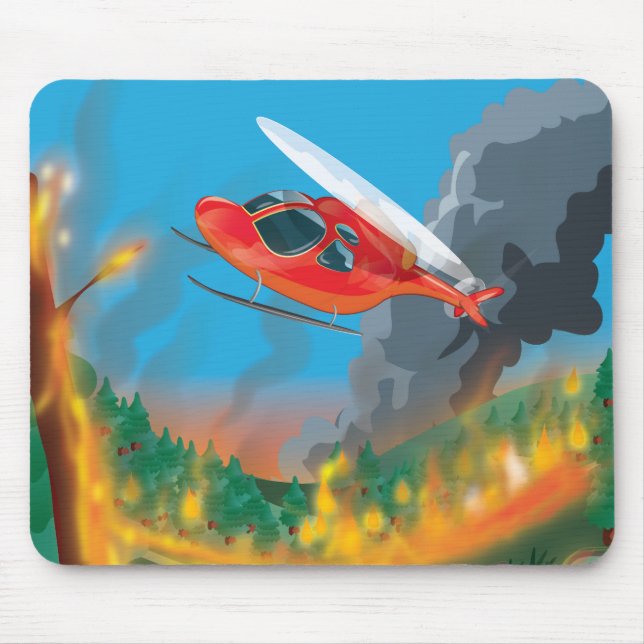 Rescue Helicopter Mouse Mat (Front)
