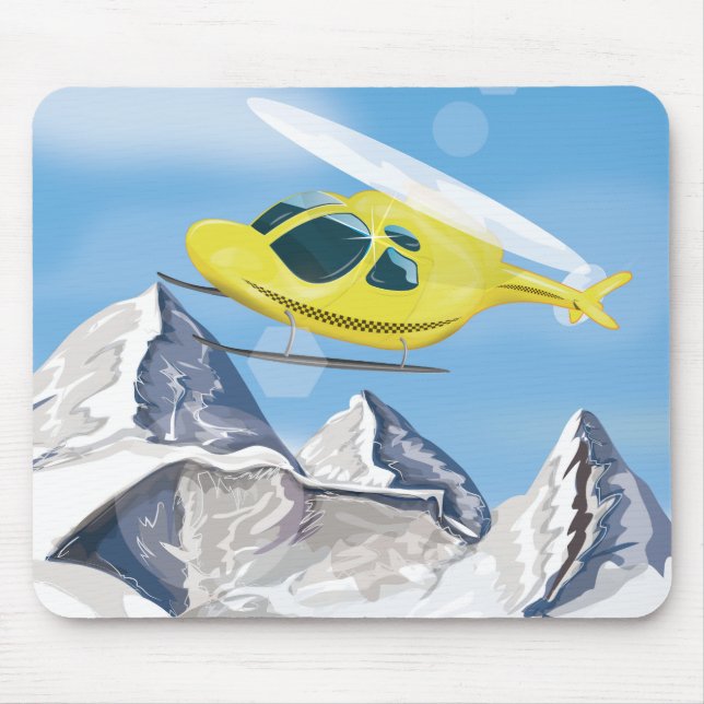 Rescue Helicopter Mouse Mat (Front)