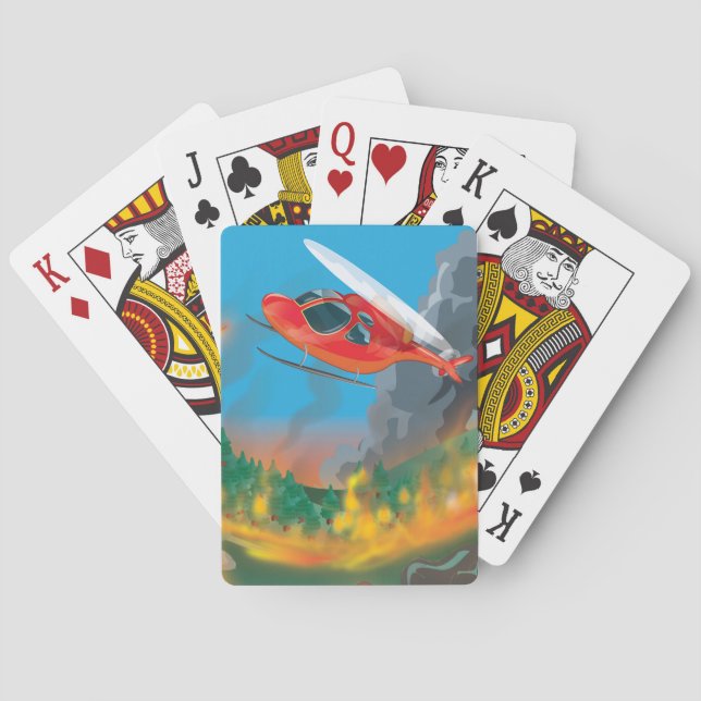 Rescue Helicopter Playing Cards (Back)