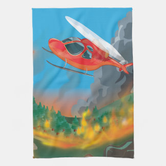 Rescue Helicopter Tea Towel