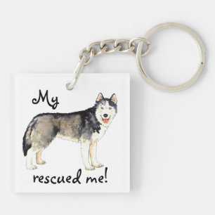 Rescue Husky Key Ring